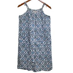 Little Fry Sundress in Flowers Blue Organic Size 11-12 Yr